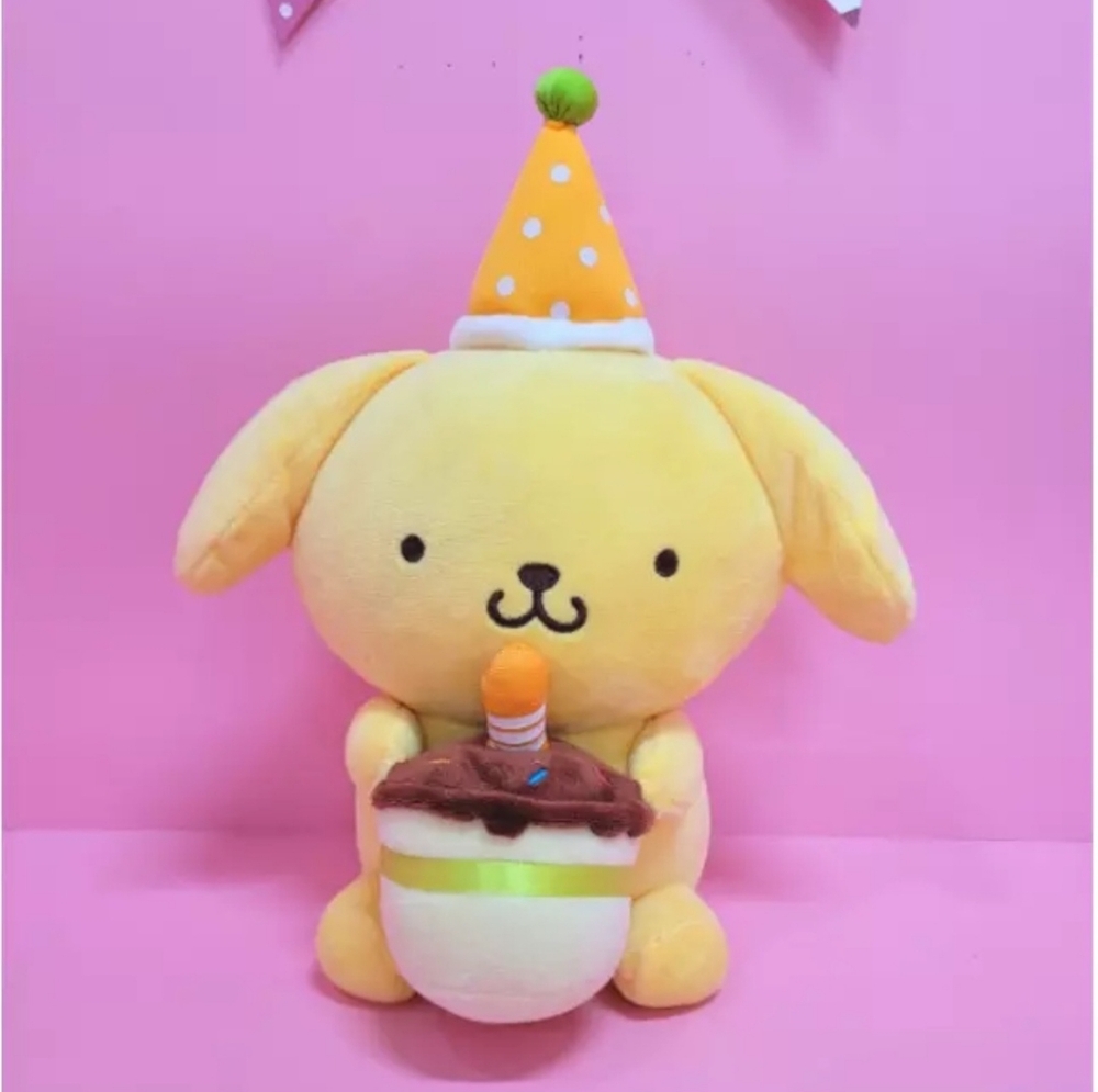 Sanrio Characters Official Plush Doll Series : Birthday Cake POMPOMPURIN 10"